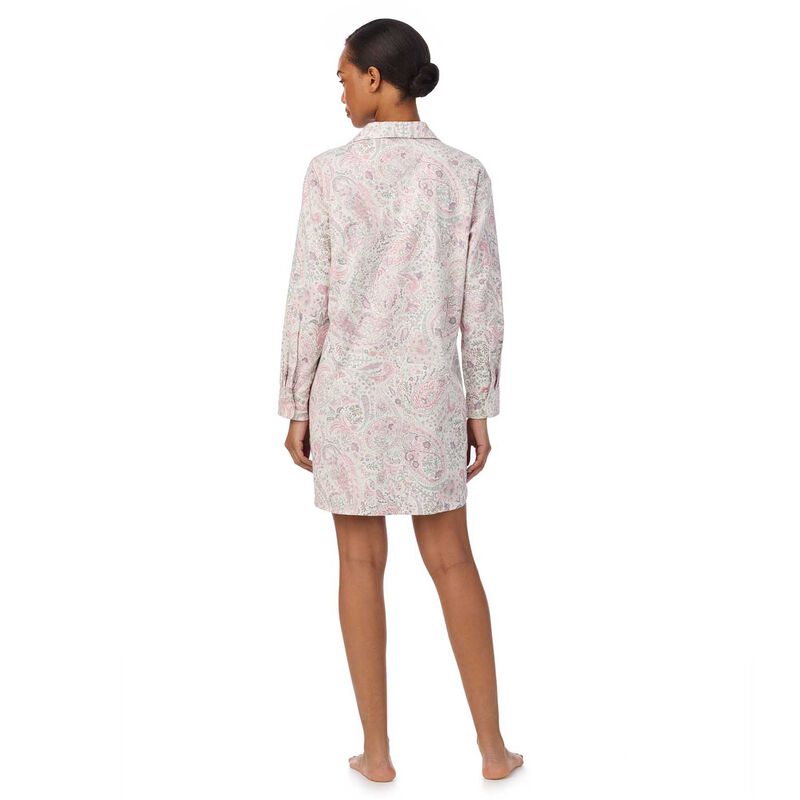 Lauren Ralph Lauren Cotton Brushed Twill L/S His Shirt Sleepshirt image number 1